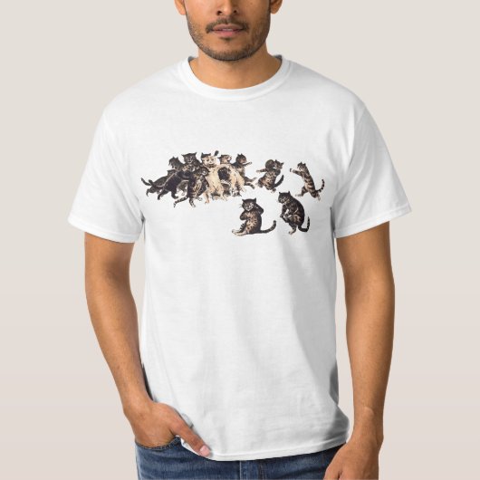 ヴィンテージ遊ラグビーの猫用tシャツ tシャツ (正面)