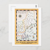 ヴィンテージ遊ランドニューイングランド旅行ポスター ポストカード (正面/裏面)