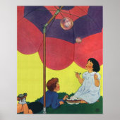 ヴィンテージ遊子女と男の吹子の泡 ポスター (正面)