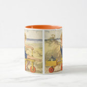 ヴィンテージ遊少年がビーチでサンドトイズ マグカップ (中央)