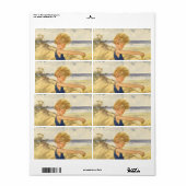 ヴィンテージ遊少年がビーチでサンドトイズ ラベル (フルシート)