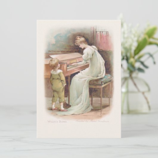 ヴィンテージ遊母の息子のためのピアノ シーズンカード (スタンド正面)