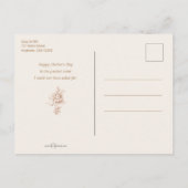 ヴィンテージ遊母の息子のためのピアノ シーズンポストカード (裏面)