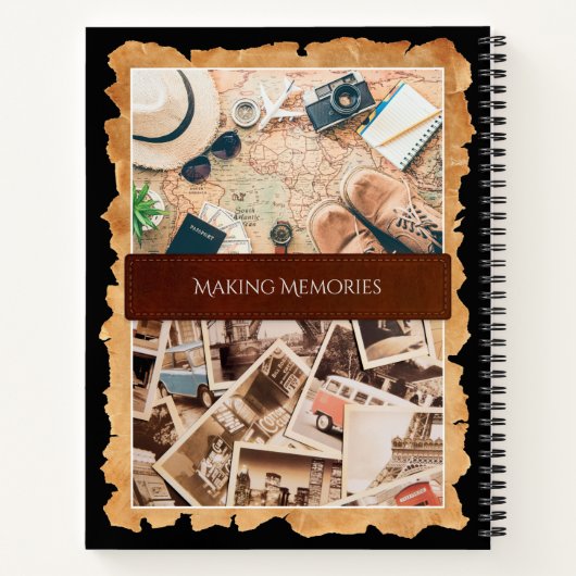 ヴィンテージ遊牧民エクスプローラーアドベンチャートラベルジャーナル ノートブック (裏面)