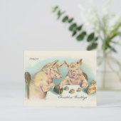 ヴィンテージ遊豚サイコロ ポストカード (スタンド正面)