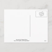 ヴィンテージ運のイースターエッグイエロー シーズンポストカード (裏面)