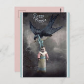 ヴィンテージ運のベビー新年 ポストカード (正面/裏面)