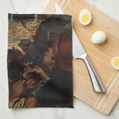 ヴィンテージ運動愛好家 キッチンタオル (四つ折り)