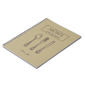 ヴィンテージ道具の素朴なマムキッチンレシピ名 ノートブック (左側)