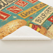 ヴィンテージ道端ダイナーメタルサイン。ダイナー、レトロ、v シェルパブランケット (3/4)