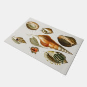 ヴィンテージ違う型軟体動物殻 ドアマット (アングル)