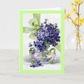 ヴィンテージ違反挨拶カード カード (黄色い花)