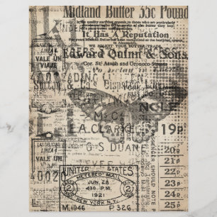 ヴィンテージ遠くにスクラップブック紙