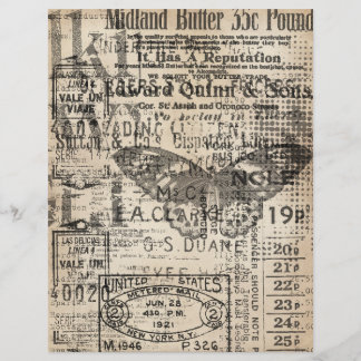 ヴィンテージ遠くにスクラップブック紙