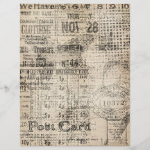 ヴィンテージ遠くにスクラップブック紙(1)