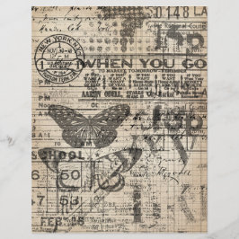 ヴィンテージ遠くにスクラップブック紙(4)