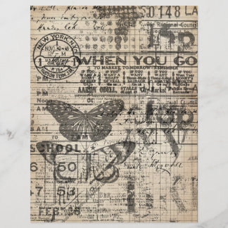 ヴィンテージ遠くにスクラップブック紙(4)