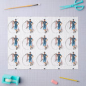 ヴィンテージ選手権パターン 薄葉紙 (クラフト)