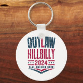 ヴィンテージ選挙ヒルビリー米国国旗 キーホルダー (正面)
