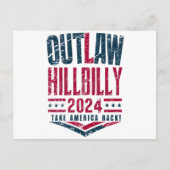 ヴィンテージ選挙ヒルビリー米国国旗 ポストカード (正面)