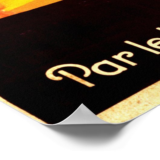 ヴィンテージ遺跡のイタリア旅行 ポスター (角)