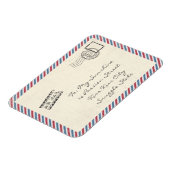 ヴィンテージ郵便はがき マグネット (左側)