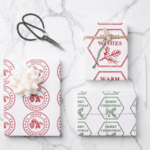 ヴィンテージ郵便切手包装紙シート