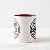 ヴィンテージ都市サービスkoolmotorの印 ツートーンマグカップ (中央)