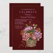 ヴィンテージ配置招待状 招待状 (正面/裏面)