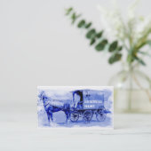 ヴィンテージ配送車の名刺 名刺 (スタンド正面)