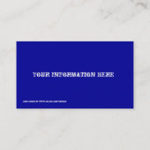 ヴィンテージ配送車の名刺 名刺 (裏面)