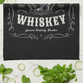 ヴィンテージ酒名旧死神ウイスキーを追加 キッチンタオル (折り畳み)