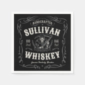 ヴィンテージ酒名旧死神ウイスキーを追加 スタンダードカクテルナプキン (正面)