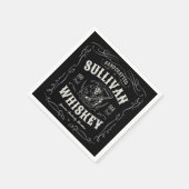 ヴィンテージ酒名旧死神ウイスキーを追加 スタンダードカクテルナプキン (角)