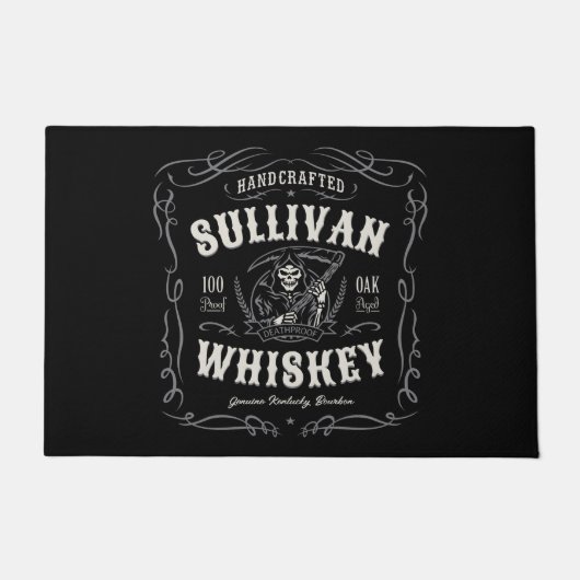 ヴィンテージ酒名旧死神ウイスキーを追加 ドアマット (正面)
