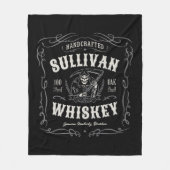 ヴィンテージ酒名旧死神ウイスキーを追加 フリースブランケット (正面)