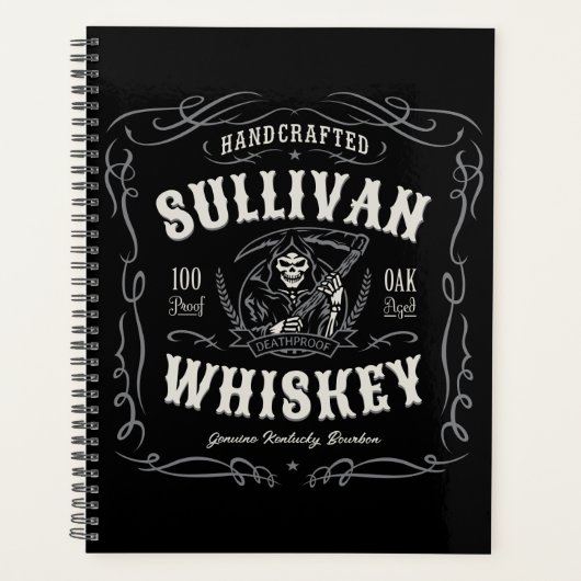 ヴィンテージ酒名旧死神ウイスキーを追加 プランナー手帳 (正面)