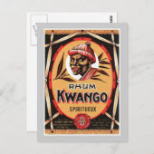 ヴィンテージ酒製品ラベル ポストカード (正面/裏面)