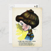 ヴィンテージ酢バレンタインデー ポストカード (正面/裏面)