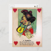 ヴィンテージ酢バレンタインデー ポストカード (正面/裏面)