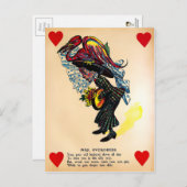 ヴィンテージ酢バレンタインデー ポストカード (正面/裏面)