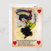 ヴィンテージ酢バレンタインデー ポストカード (正面/裏面)