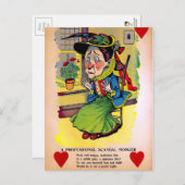 ヴィンテージ酢バレンタインデー ポストカード (正面/裏面)