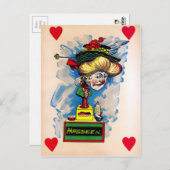 ヴィンテージ酢バレンタインデー ポストカード (正面/裏面)