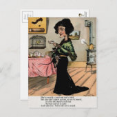 ヴィンテージ酢バレンタインデー ポストカード (正面/裏面)