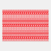 ヴィンテージ醜いクリスマスセーター北欧トナカイ ラッピングペーパーシート (正面2)