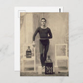 ヴィンテージ重量リフター ポストカード (正面/裏面)