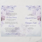 ヴィンテージ野春紫と青の花boho (正面)