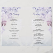 ヴィンテージ野春紫と青の花boho (裏面)