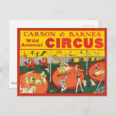 ヴィンテージ野獣サーカスのポスター ポストカード (正面/裏面)
